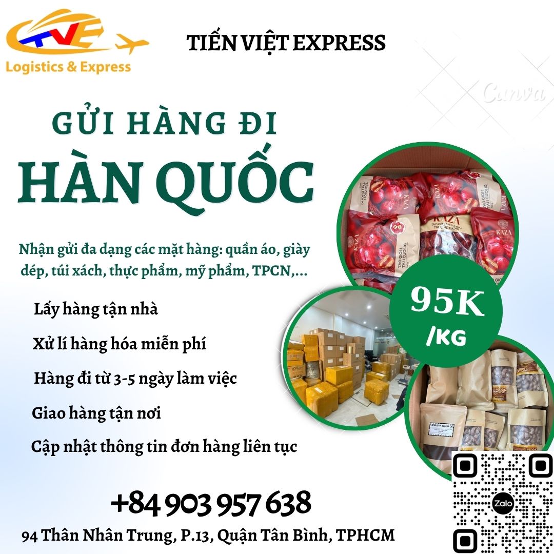 Gửi hàng đi Hàn Quốc - Tiến Việt Express